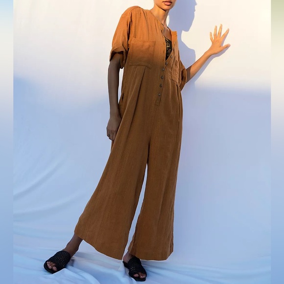 Free People Pants - FREE PEOPLE Current Obsession Jumpsuit Cropped Women’s - Size XSmall